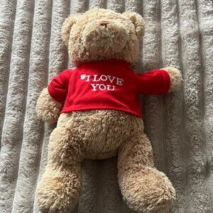 GUND I LOVE YOU T-SHIRT PLUSH BEAR-12"-EUC!